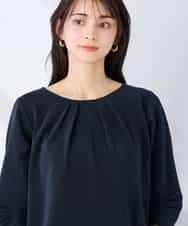 K6KFD04039 a.v.v(アー・ヴェ・ヴェ) 【WEB限定/洗える】タックスリーブカットソー ライトブルー