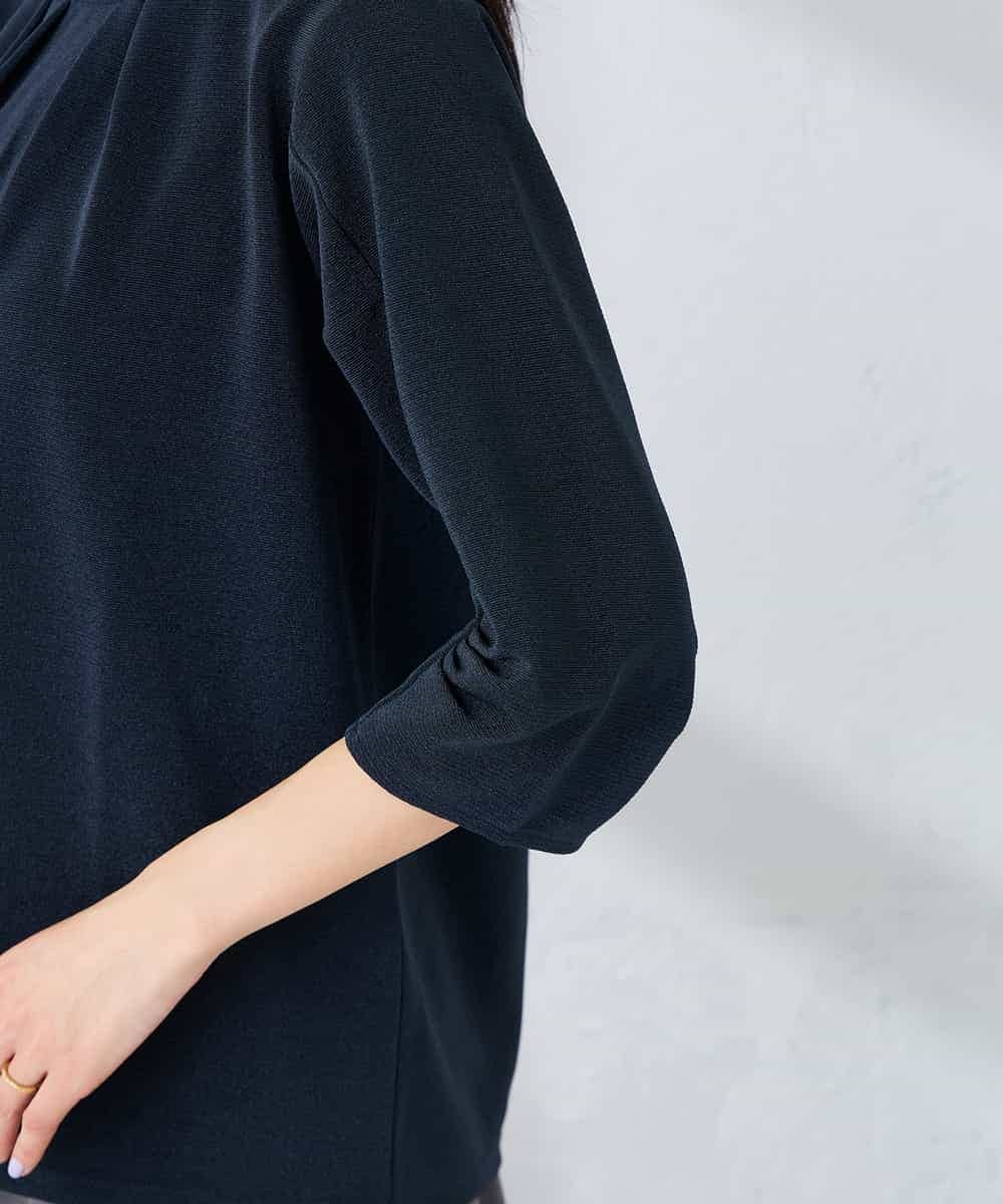 K6KFD04039 a.v.v(アー・ヴェ・ヴェ) 【WEB限定/洗える】タックスリーブカットソー ライトブルー