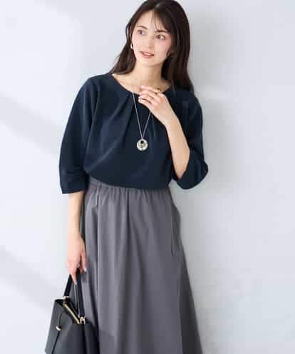 K6KFD04039 a.v.v 【WEB限定/洗える】タックスリーブカットソー