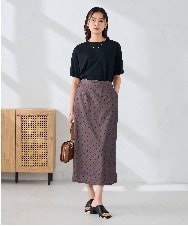 K6KGD30024 a.v.v(アー・ヴェ・ヴェ) 【接触冷感/UVカット/コットン100%/WEB限定】ロールアップハーフスリーブTシャツ ライトイエロー