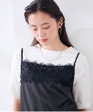 K6KGD30024 a.v.v(アー・ヴェ・ヴェ) 【接触冷感/UVカット/コットン100%/WEB限定】ロールアップハーフスリーブTシャツ ホワイト