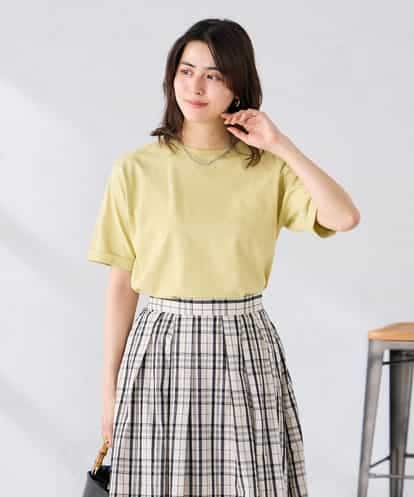 K6KGD30024  【接触冷感/UVカット/コットン100%/WEB限定】ロールアップハーフスリーブTシャツ