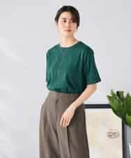 K6KGD30024 a.v.v(アー・ヴェ・ヴェ) 【接触冷感/UVカット/コットン100%/WEB限定】ロールアップハーフスリーブTシャツ ライトイエロー