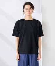 K6KGD30024 a.v.v(アー・ヴェ・ヴェ) 【接触冷感/UVカット/コットン100%/WEB限定】ロールアップハーフスリーブTシャツ ライトイエロー