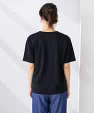 K6KGD30024 a.v.v(アー・ヴェ・ヴェ) 【接触冷感/UVカット/コットン100%/WEB限定】ロールアップハーフスリーブTシャツ ライトイエロー