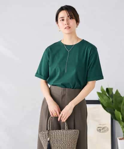 K6KGD30024 a.v.v 【接触冷感/UVカット/コットン100%/WEB限定】ロールアップハーフスリーブTシャツ