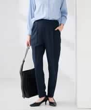 K6LFD70049 a.v.v(アー・ヴェ・ヴェ) 【WEB限定/支持率NO.1/イージーケア/ストレッチ】スッキリ見えテーパードパンツ ネイビー