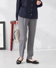 K6LFD70049 a.v.v(アー・ヴェ・ヴェ) 【WEB限定/支持率NO.1/イージーケア/ストレッチ】スッキリ見えテーパードパンツ グレー