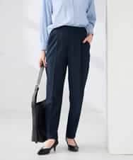 K6LFD70049 a.v.v(アー・ヴェ・ヴェ) 【WEB限定/支持率NO.1/イージーケア/ストレッチ】スッキリ見えテーパードパンツ ブラック