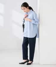 K6LFD70049 a.v.v(アー・ヴェ・ヴェ) 【WEB限定/支持率NO.1/イージーケア/ストレッチ】スッキリ見えテーパードパンツ ブラック