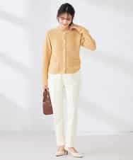 K6LFD70049 a.v.v(アー・ヴェ・ヴェ) 【WEB限定/支持率NO.1/イージーケア/ストレッチ】スッキリ見えテーパードパンツ ブラック