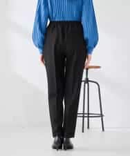 K6LFD70049 a.v.v(アー・ヴェ・ヴェ) 【WEB限定/支持率NO.1/イージーケア/ストレッチ】スッキリ見えテーパードパンツ ブラック