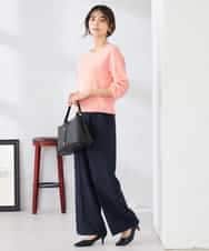 K6LFD71049 a.v.v(アー・ヴェ・ヴェ) 【WEB限定/支持率NO.1/イージーケア/ストレッチ】スッキリ見えウエストハトメワイドンツ ブラック