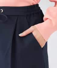 K6LFD71049 a.v.v(アー・ヴェ・ヴェ) 【WEB限定/支持率NO.1/イージーケア/ストレッチ】スッキリ見えウエストハトメワイドンツ ブラック