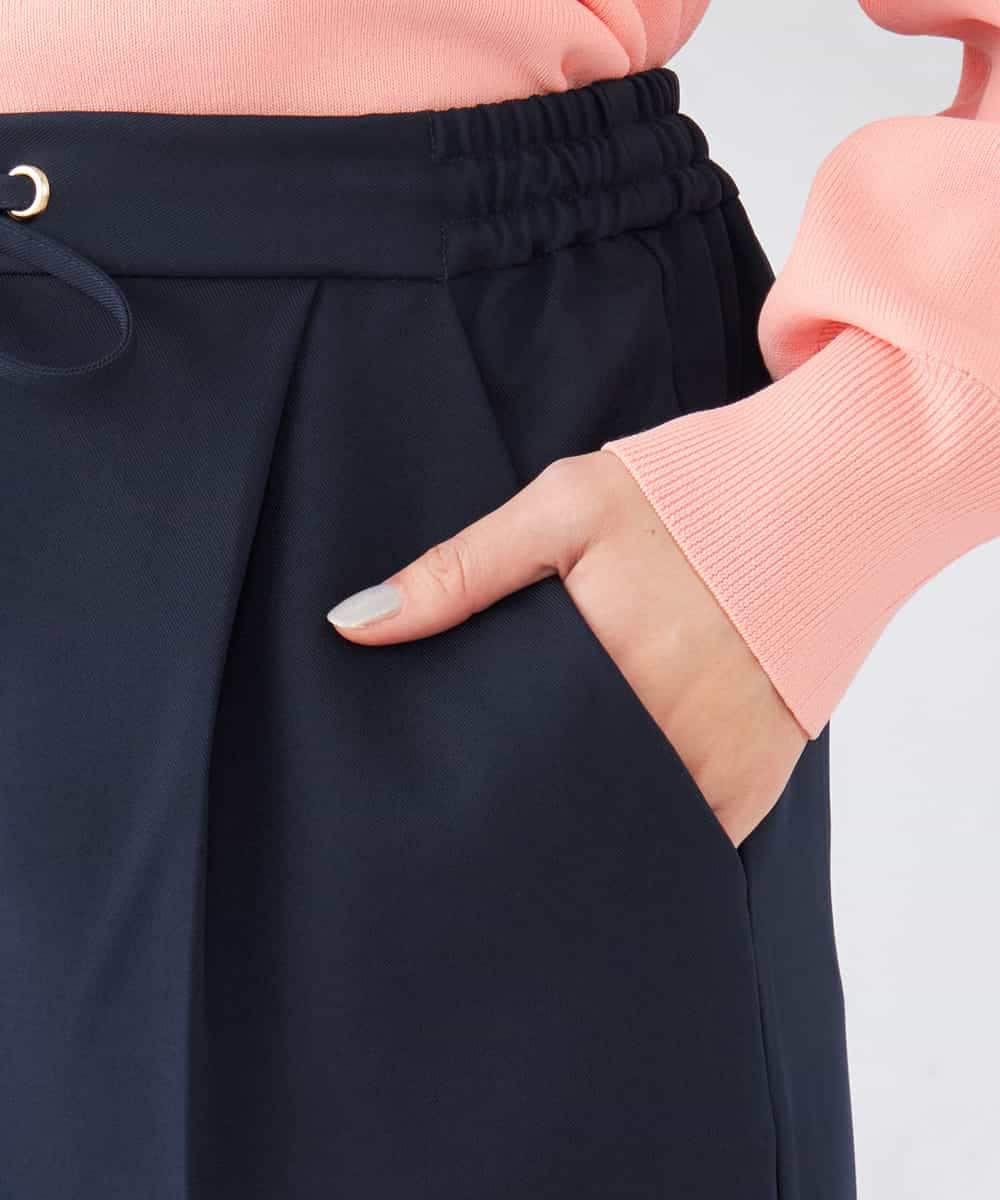 K6LFD71049 a.v.v(アー・ヴェ・ヴェ) 【WEB限定/支持率NO.1/イージーケア/ストレッチ】スッキリ見えウエストハトメワイドンツ ブラック