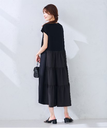 K6PHD05059 a.v.v 【WEB限定】バックティアードワンピース