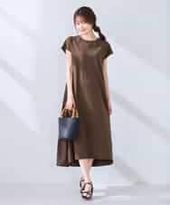 K6PHD05059 a.v.v(アー・ヴェ・ヴェ) 【WEB限定】バックティアードワンピース ブラウン