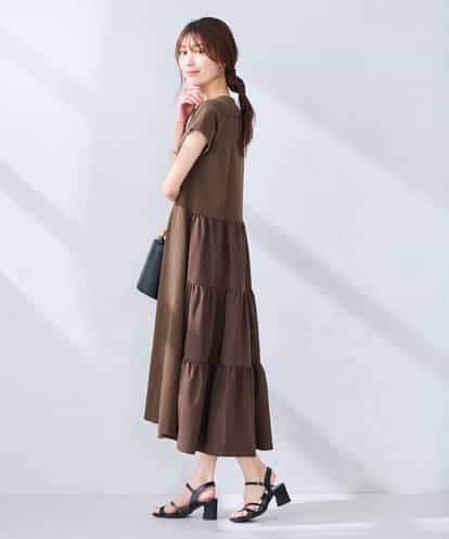 K6PHD05059 a.v.v 【WEB限定】バックティアードワンピース