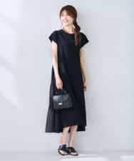 K6PHD05059 a.v.v(アー・ヴェ・ヴェ) 【WEB限定】バックティアードワンピース ブラウン