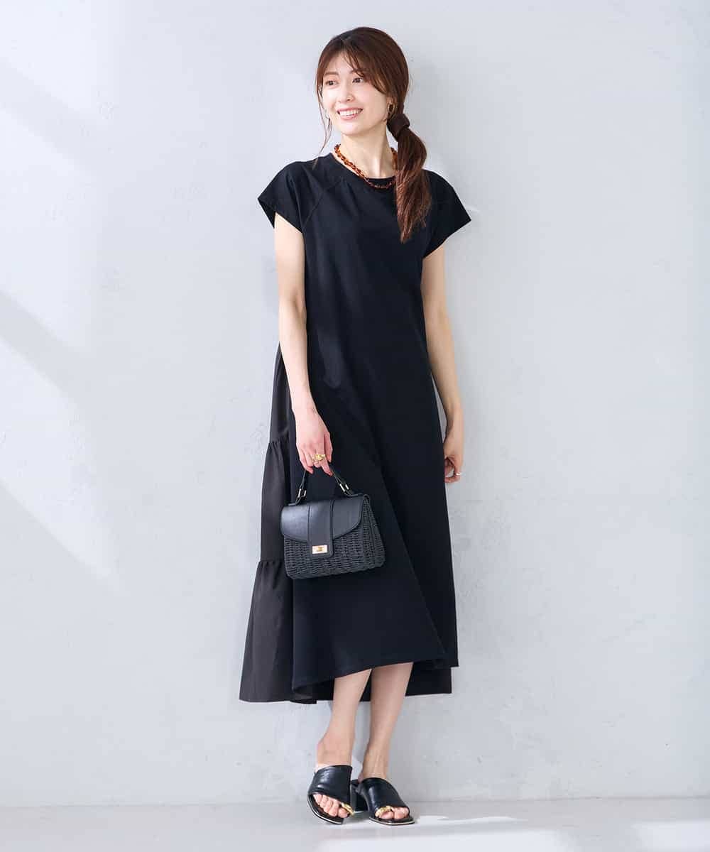 K6PHD05059 a.v.v(アー・ヴェ・ヴェ) 【WEB限定】バックティアードワンピース ブラウン