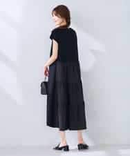 K6PHD05059 a.v.v(アー・ヴェ・ヴェ) 【WEB限定】バックティアードワンピース ブラウン