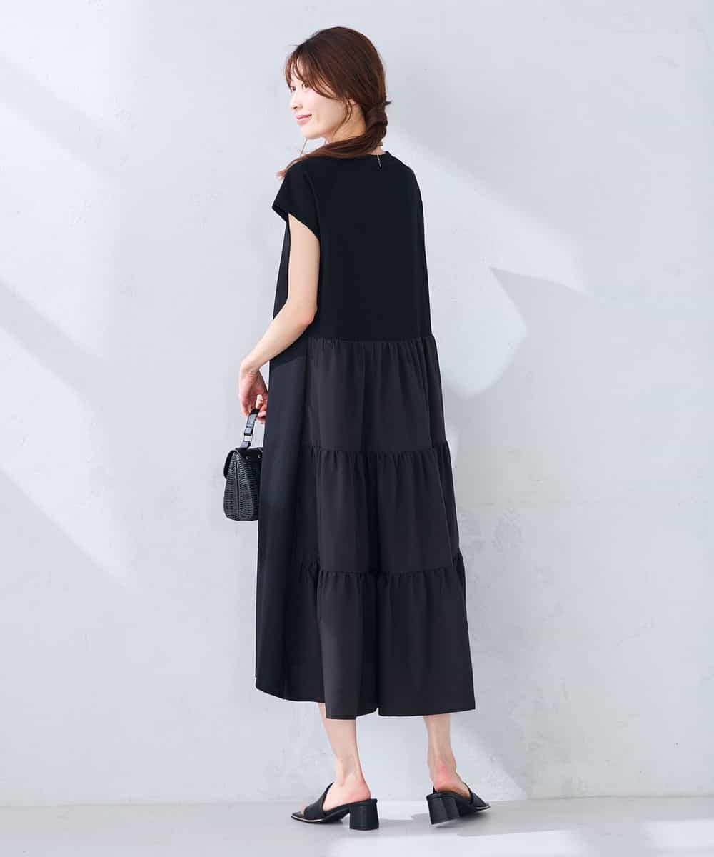 K6PHD05059 a.v.v(アー・ヴェ・ヴェ) 【WEB限定】バックティアードワンピース ブラウン