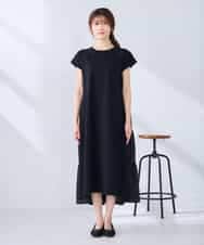 K6PHD05059 a.v.v(アー・ヴェ・ヴェ) 【WEB限定】バックティアードワンピース ブラウン