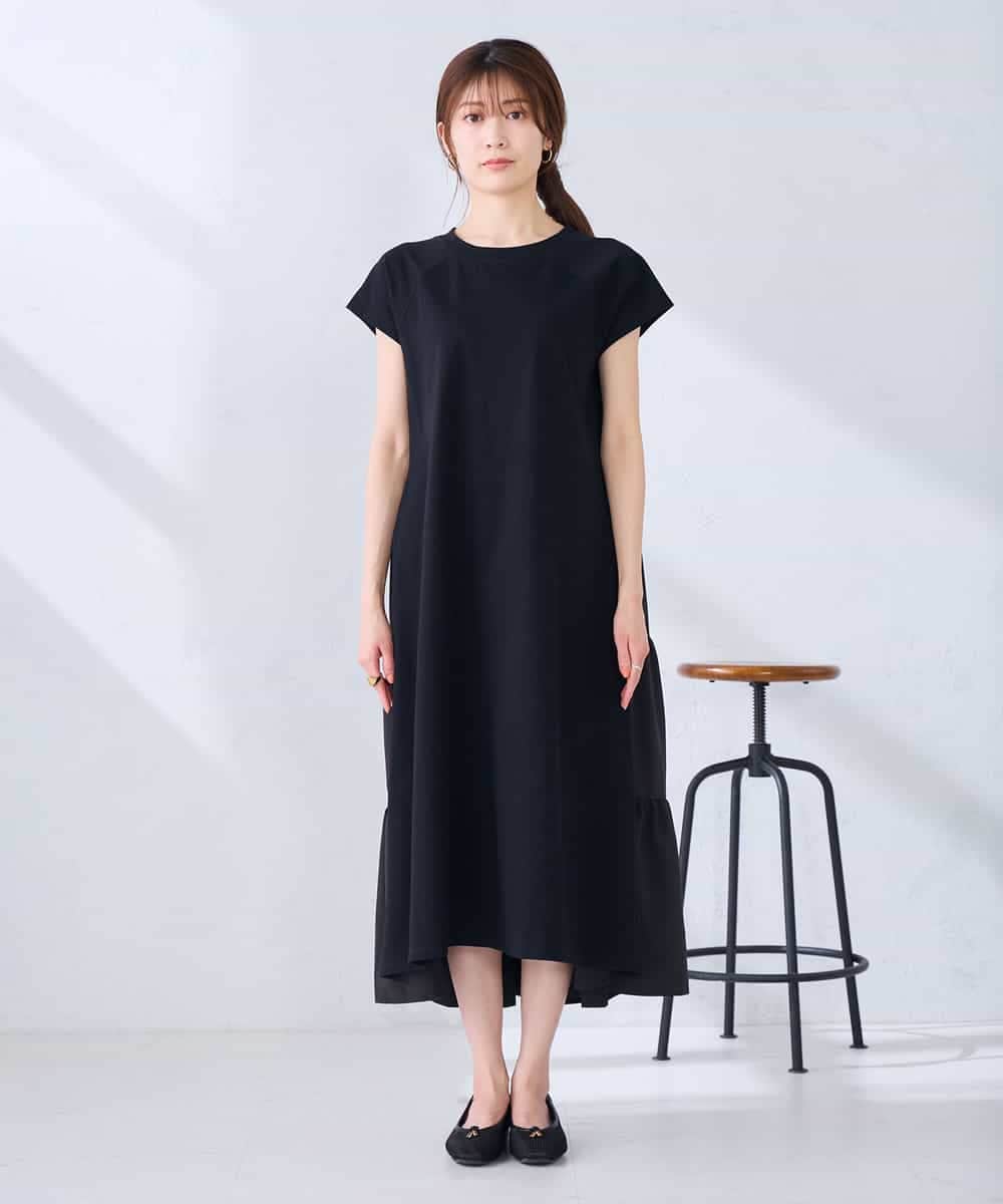 K6PHD05059 a.v.v(アー・ヴェ・ヴェ) 【WEB限定】バックティアードワンピース ブラウン