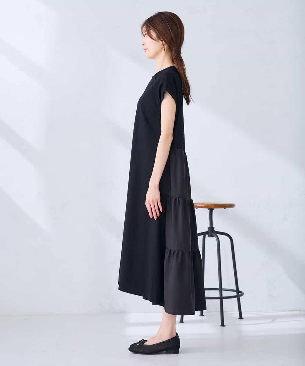 K6PHD05059 a.v.v(アー・ヴェ・ヴェ) 【WEB限定】バックティアードワンピース ブラウン