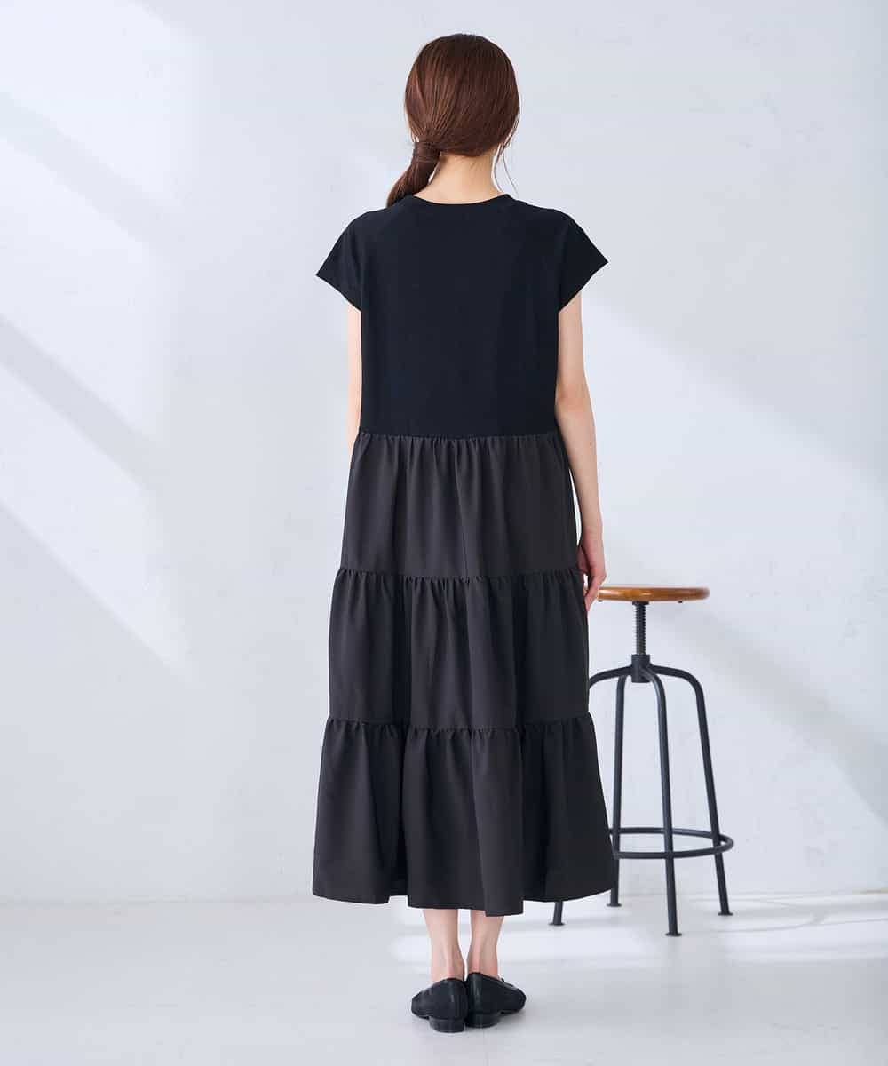 K6PHD05059 a.v.v(アー・ヴェ・ヴェ) 【WEB限定】バックティアードワンピース ブラウン