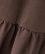 K6PHD05059 a.v.v(アー・ヴェ・ヴェ) 【WEB限定】バックティアードワンピース ブラウン