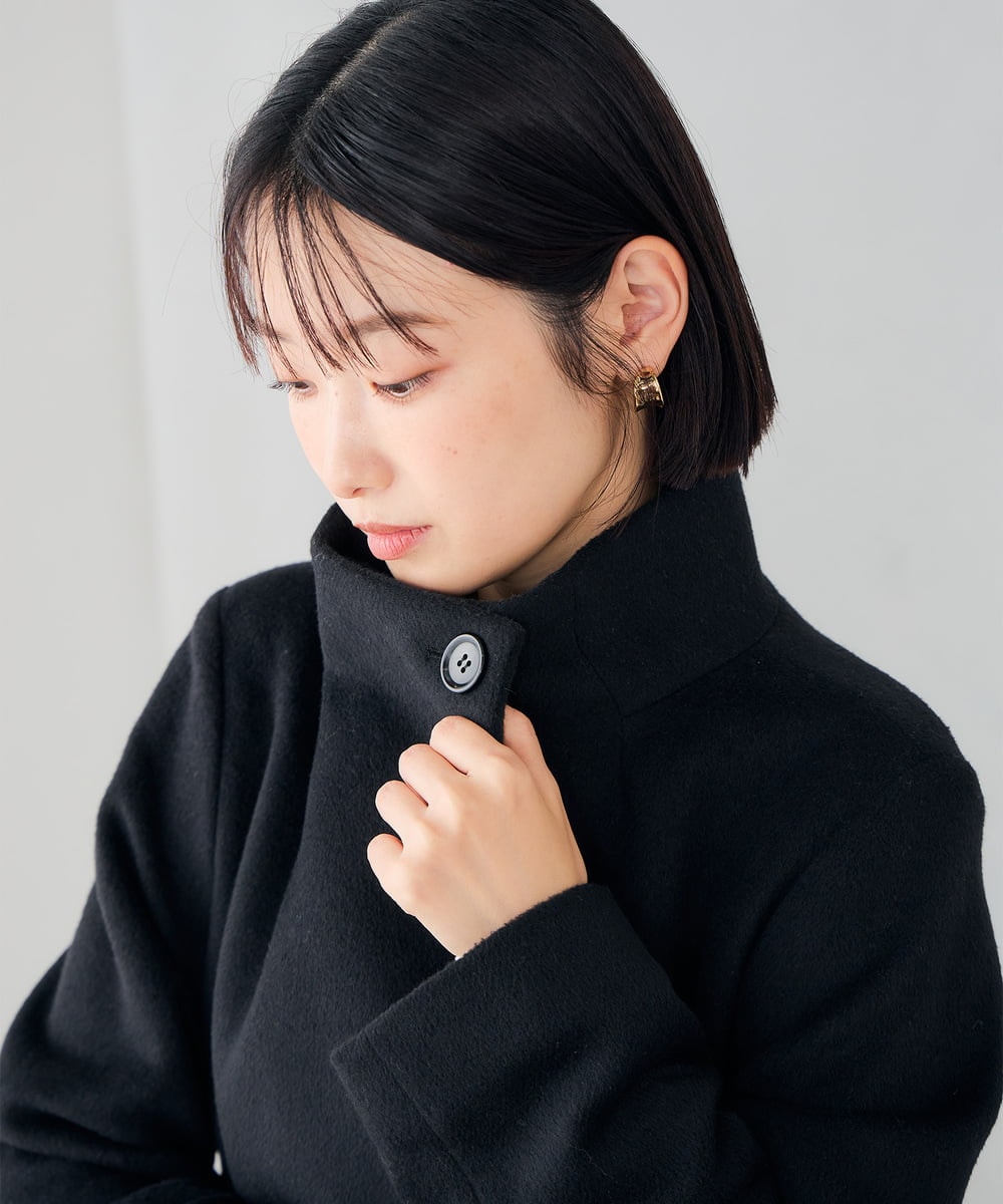 K6UAG03189 a.v.v(アー・ヴェ・ヴェ) 【WEB限定】2WAY 折り返し ラペル ロング コート ベージュ