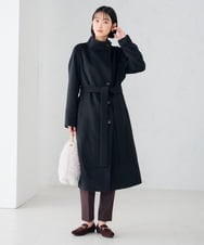 K6UAG03189 a.v.v(アー・ヴェ・ヴェ) 【WEB限定】2WAY 折り返し ラペル ロング コート ベージュ
