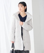 K6UBG11199 a.v.v(アー・ヴェ・ヴェ) 【WEB限定】フーテッド ロング ダウン コート ネイビー