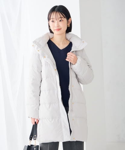 K6UBG11199 a.v.v 【WEB限定】フーテッド ロング ダウン コート