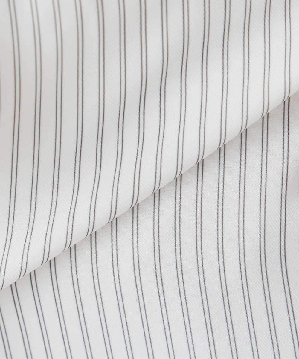 KABCD01059 a.v.v Elmi(アー・ヴェ・ヴェ) 【低身長サイズ】【洗える/ストレッチ】ボウタイメタルチャームブラウス ライトブルー