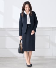 KABCD02059 a.v.v Elmi(アー・ヴェ・ヴェ) 【低身長サイズ】【洗える】ボウタイ風ブラウス ピンク