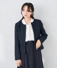 KABCD02059 a.v.v Elmi(アー・ヴェ・ヴェ) 【低身長サイズ】【洗える】ボウタイ風ブラウス ピンク