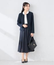 KABCD02059 a.v.v Elmi(アー・ヴェ・ヴェ) 【低身長サイズ】【洗える】ボウタイ風ブラウス ピンク