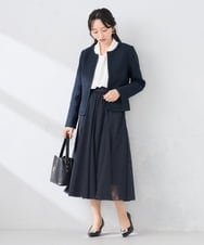 KABCD02059 a.v.v Elmi(アー・ヴェ・ヴェ) 【低身長サイズ】【洗える】ボウタイ風ブラウス ピンク