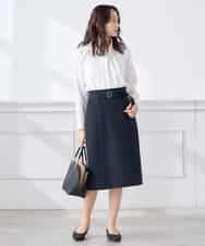 KABCD02059 a.v.v Elmi(アー・ヴェ・ヴェ) 【低身長サイズ】【洗える】ボウタイ風ブラウス ピンク