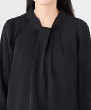 KABCD02059 a.v.v Elmi(アー・ヴェ・ヴェ) 【低身長サイズ】【洗える】ボウタイ風ブラウス ピンク