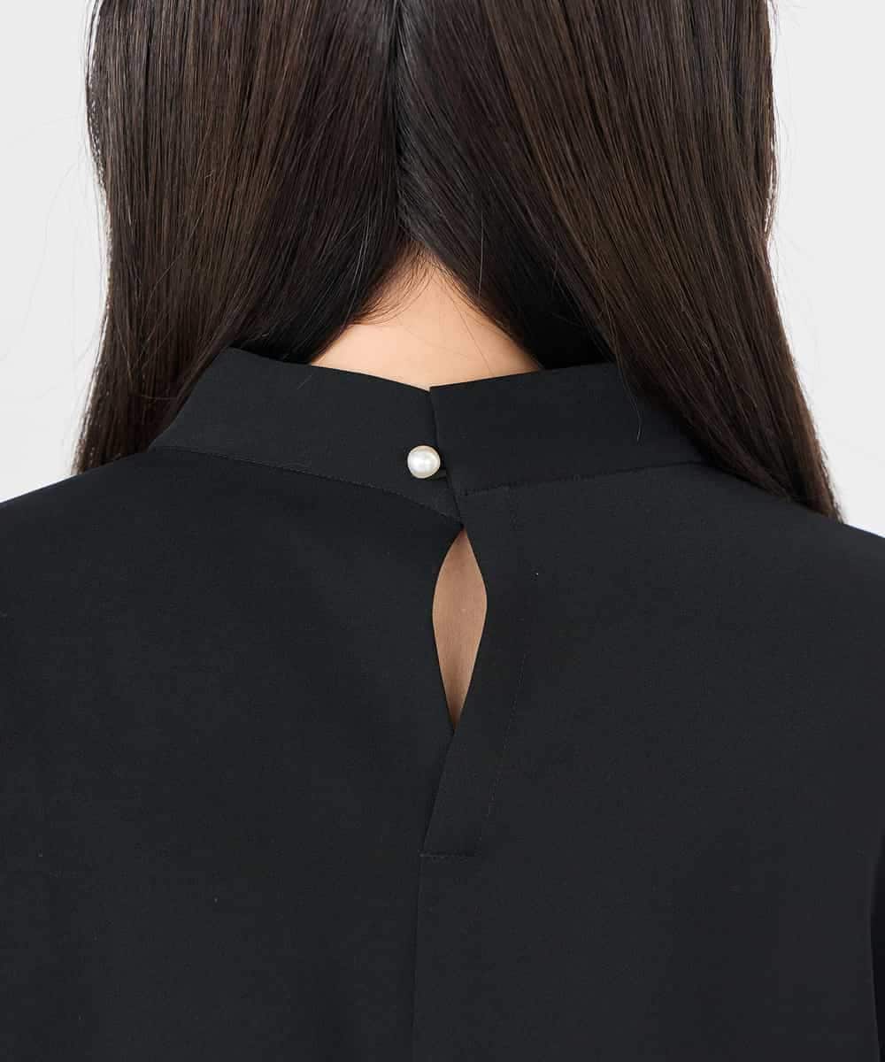 KABCD02059 a.v.v Elmi(アー・ヴェ・ヴェ) 【低身長サイズ】【洗える】ボウタイ風ブラウス ピンク