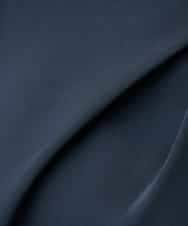 KABCD05059 a.v.v Elmi(アー・ヴェ・ヴェ) 【低身長サイズ】サテンバックフレアブラウス【洗える/速乾/毛玉になりにくい/イージーケア】 ネイビー