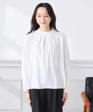 KABCD07059 a.v.v Elmi(アー・ヴェ・ヴェ) 【低身長サイズ】【洗える】2WAY袖プリーツボウタイブラウス ホワイト