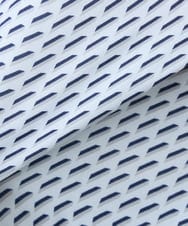 KABFE09059 a.v.v Elmi(アー・ヴェ・ヴェ) 【低身長サイズ】幾何柄ボウタイ風ブラウス ライトブルー