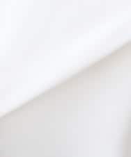 KABFE09059 a.v.v Elmi(アー・ヴェ・ヴェ) 【低身長サイズ】幾何柄ボウタイ風ブラウス ライトブルー