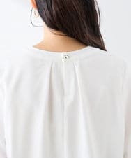 KABFE10059 a.v.v Elmi(アー・ヴェ・ヴェ) 【低身長サイズ】【洗える/ストレッチ】バーチャームボウタイブラウス ピンク