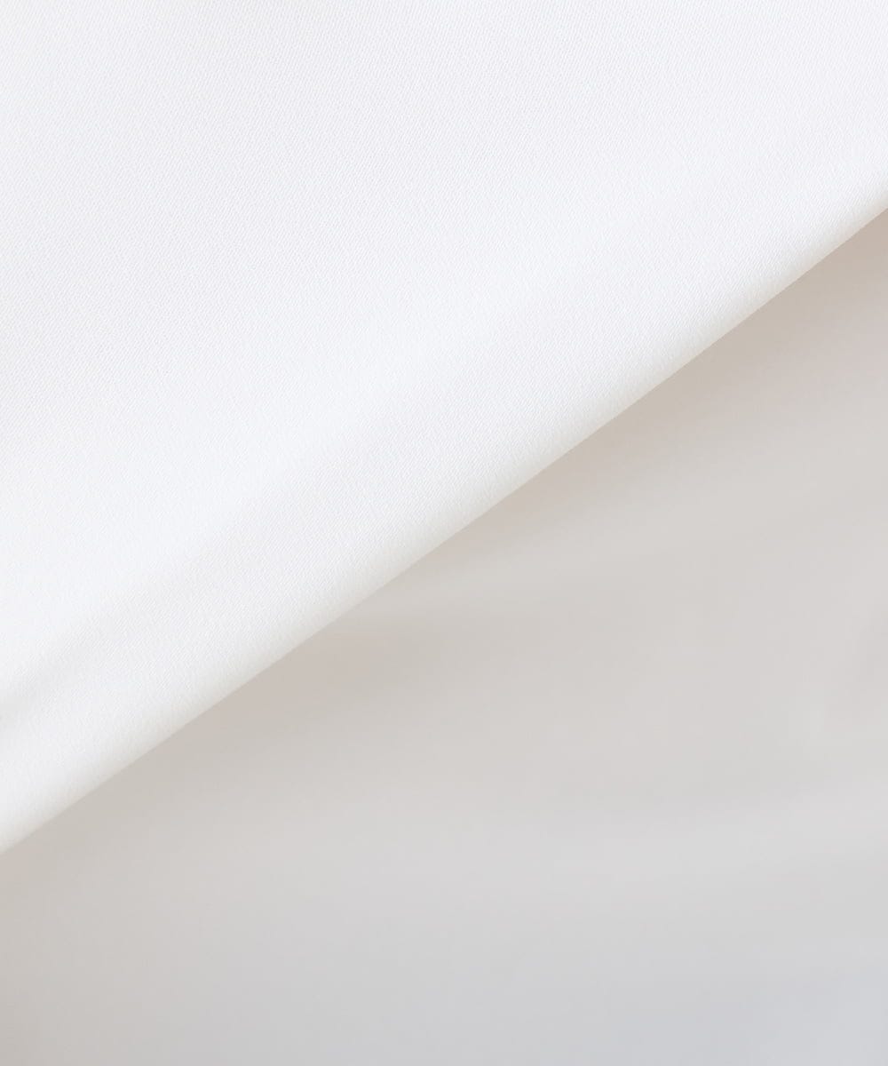 KABFE11059 a.v.v Elmi(アー・ヴェ・ヴェ) 【低身長サイズ】【洗える】タックネックブラウス ライトブルー