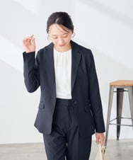 KABJE04059 a.v.v Elmi(アー・ヴェ・ヴェ) 【低身長サイズ】タックネックブラウス ホワイト